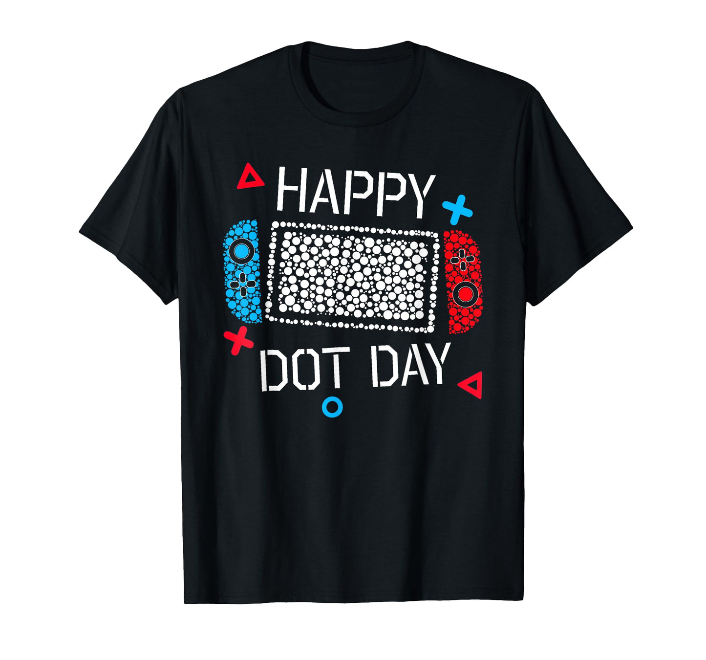 Happy Dot Day Gamers Boys Kids Polka Dot Game Controller T-Shirt