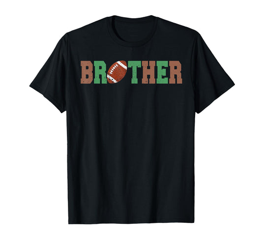 Brother of The 1 Year Old Football First Birthday Boy Family T-Shirt