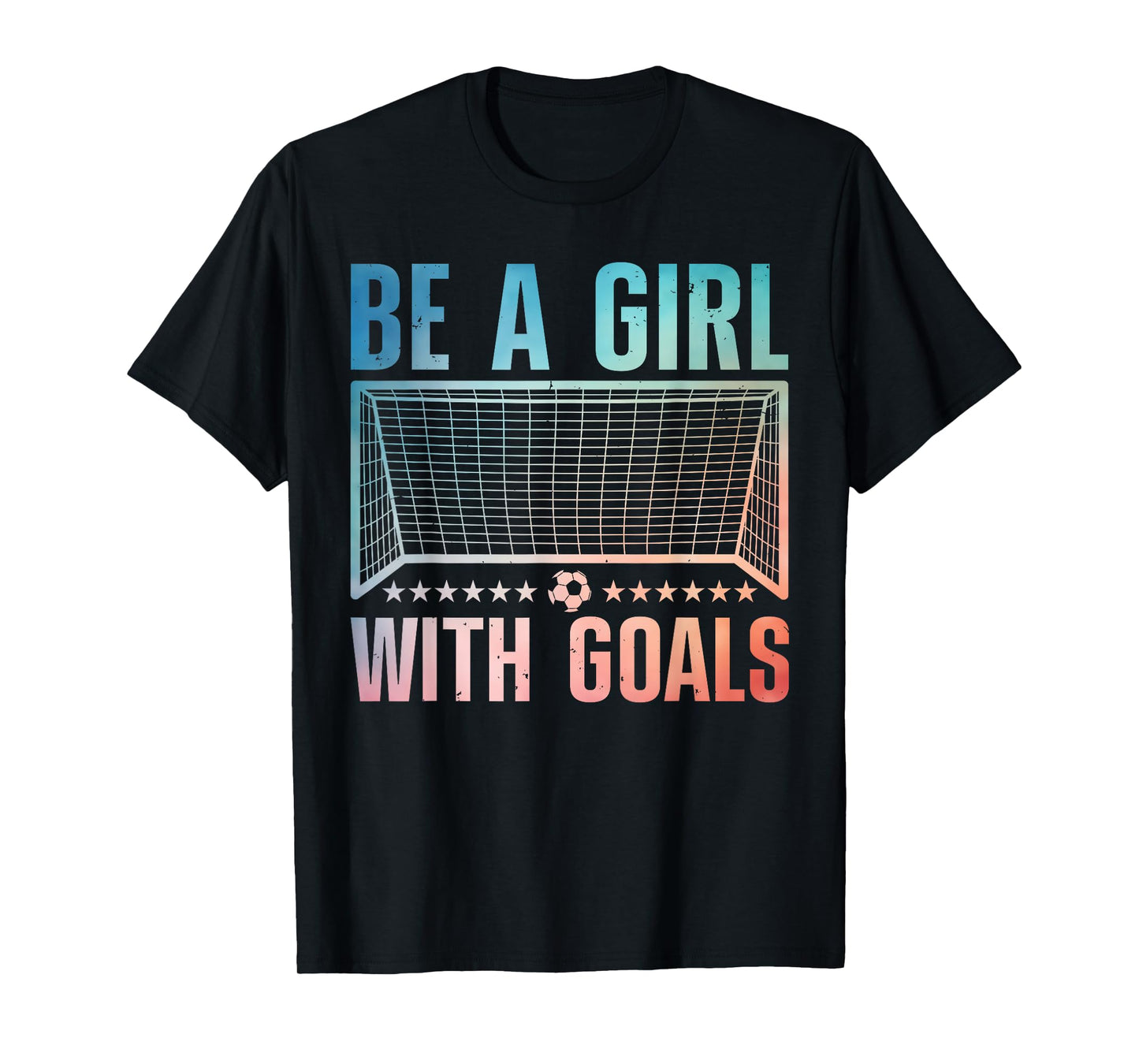 Funny Soccer Art For Women Girls Soccer Player Soccer Lover T-Shirt