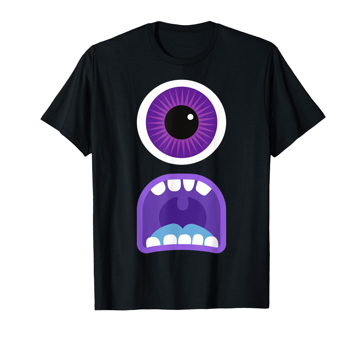 Cute Monster Face Costume Men's Women's Halloween T-Shirt