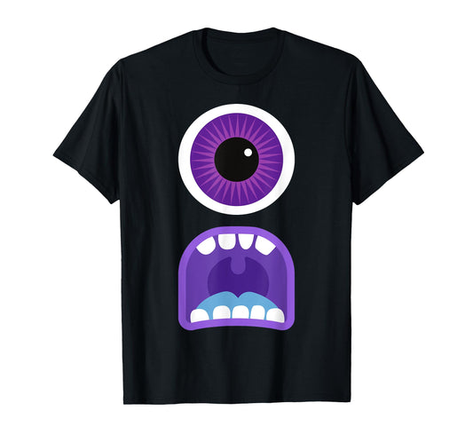 Cute Monster Face Costume Men's Women's Halloween T-Shirt