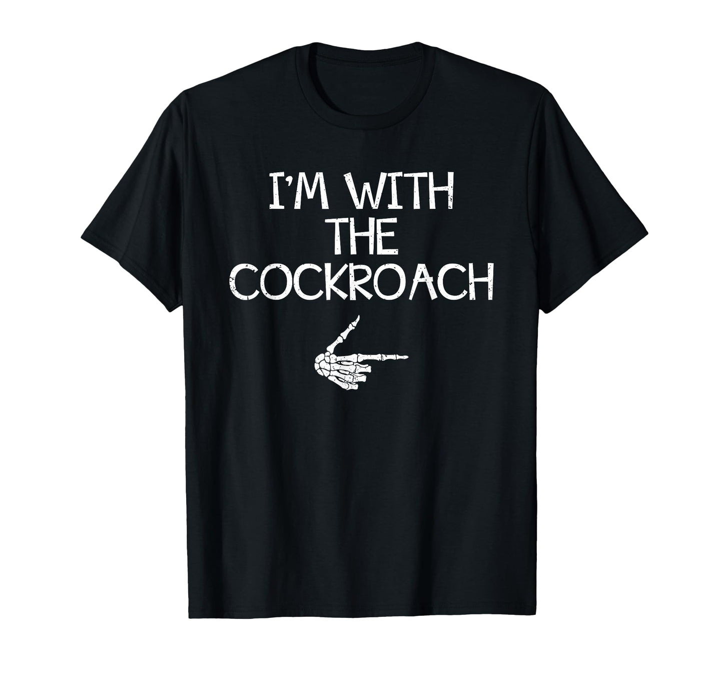 I'm With The Cockroach Halloween Costume Couples Matching T-Shirt
