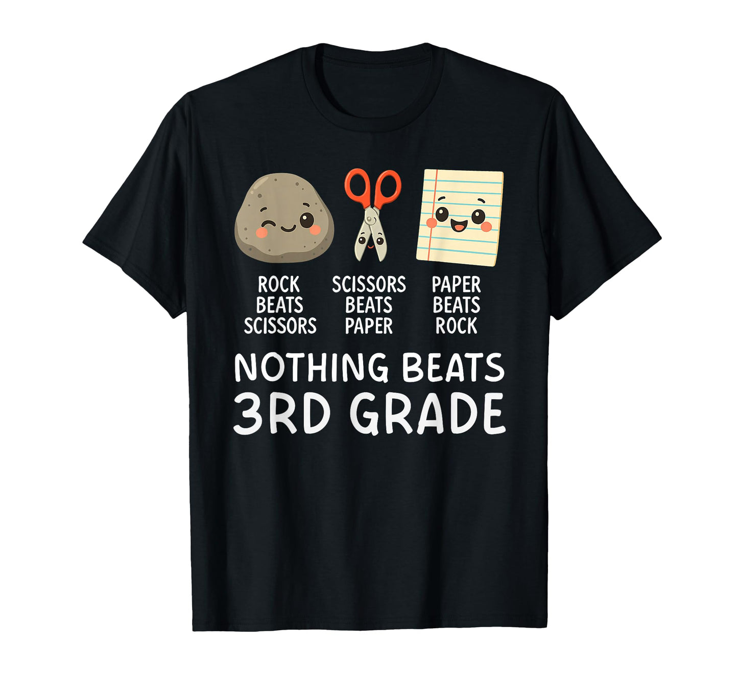Nothing Beats 3rd Grade for Kids Boys Girls Back to School T-Shirt