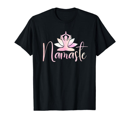 Namaste Lotus Flower Meditation Yoga T-Shirt