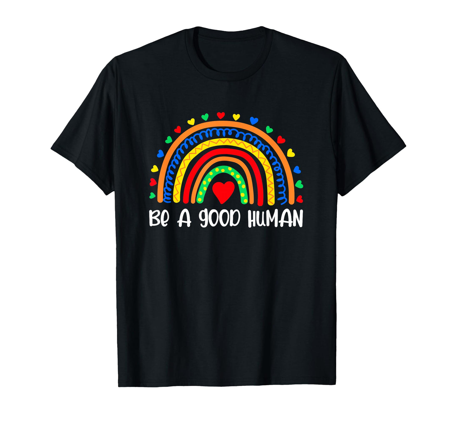 Retro Be A Good Human Saying Kindness Quote Positive Message T-Shirt