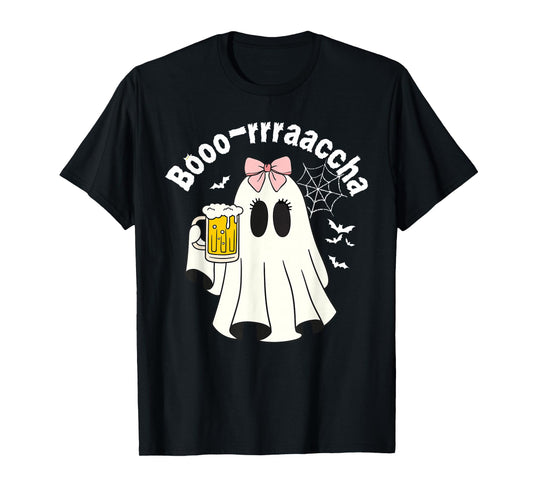 Booo-rrraaccha Funny Ghost Beer Halloween Spooky Season T-Shirt