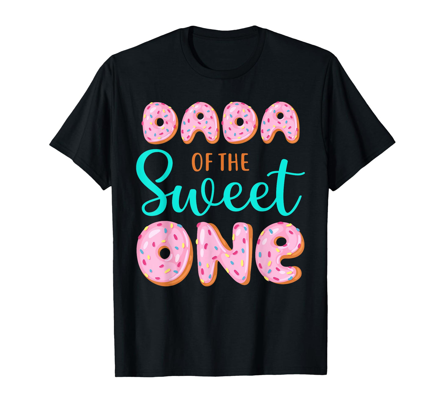 Dada of The Sweet One First Birthday Matching Family Donut T-Shirt