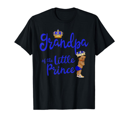 Grandpa Of The Birthday Prince Boy Bday Party Idea For Him T-Shirt