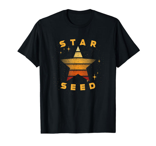 Retro Vintage Star Galaxy Universe Indigo Starseed T-Shirt