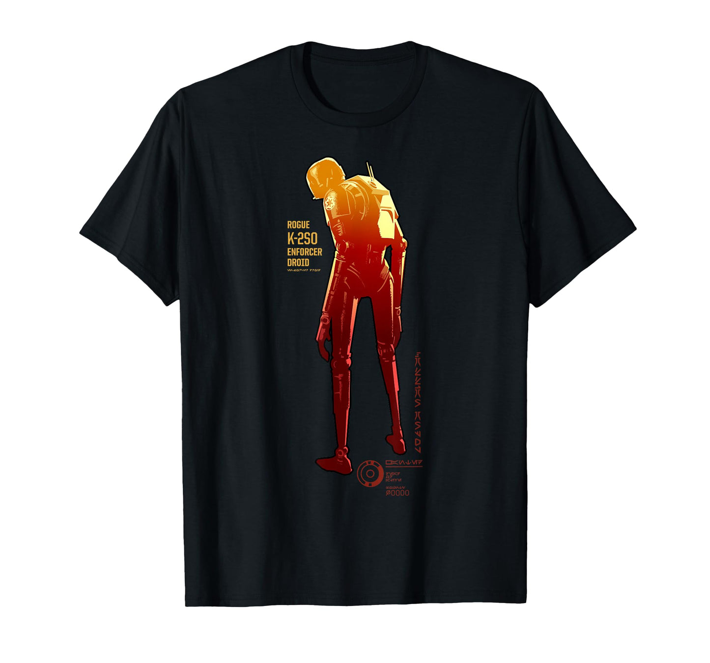Star Wars Andor K-2SO Enforcer Droid Poster T-Shirt