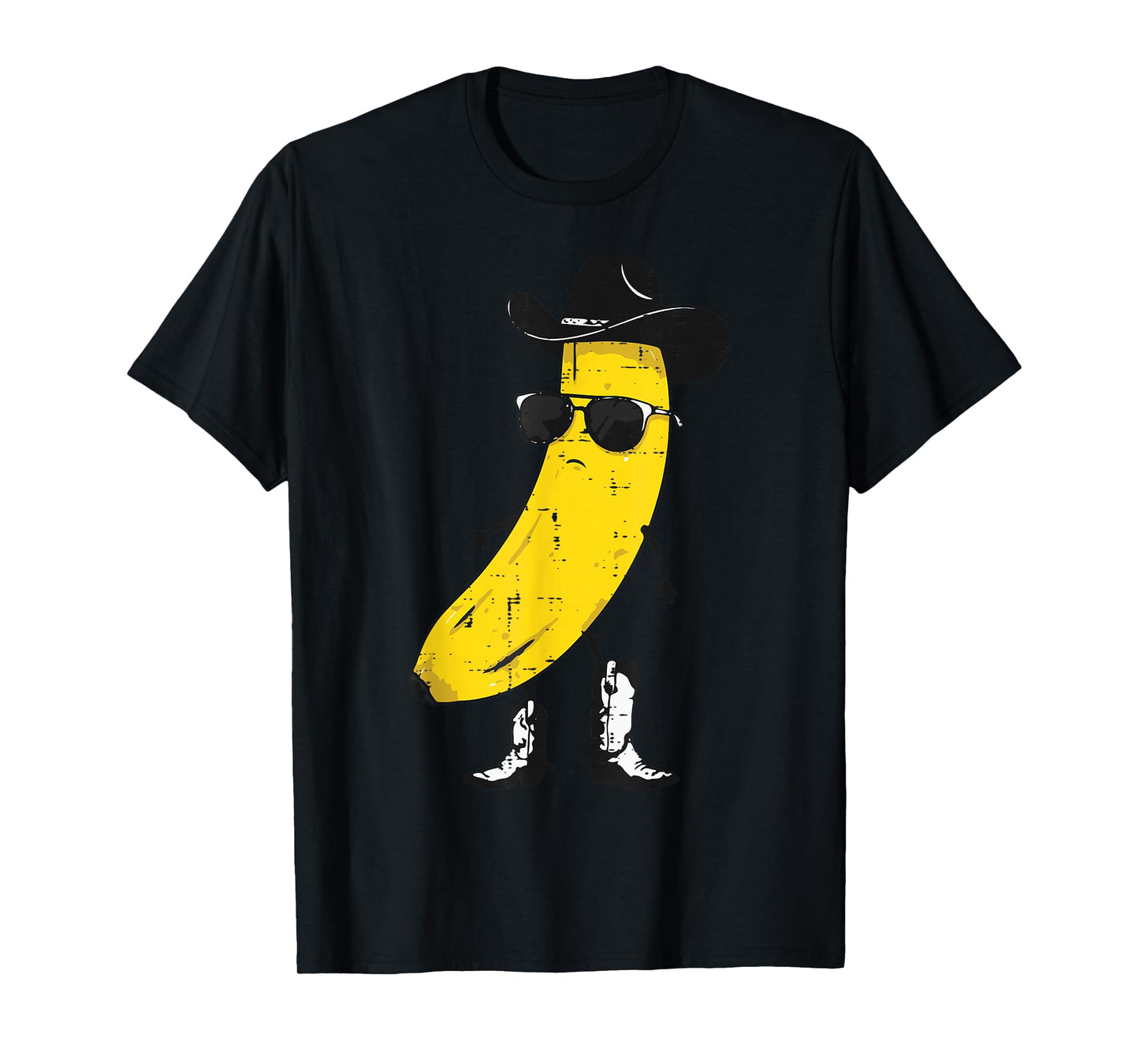 Cowboy Banana Cool Cowgirl Fruit Country Men Boys Kids Women T-Shirt