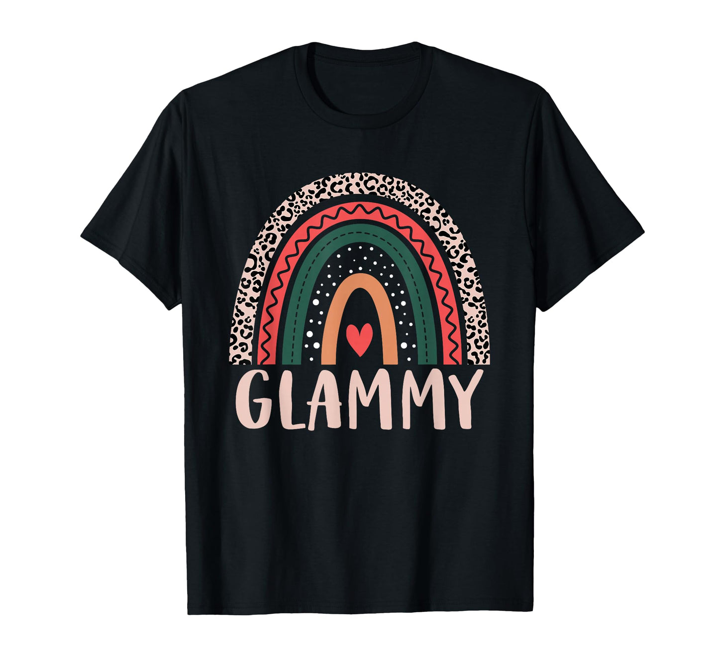 Glammy Rainbow Grandma Grandmother Women Mothers Day Glammy T-Shirt