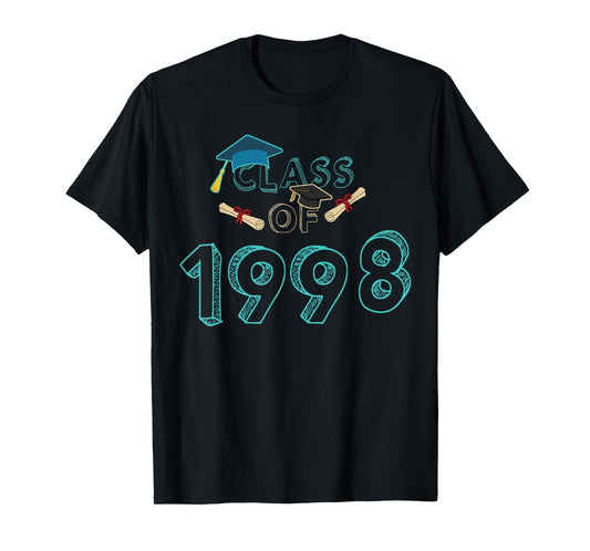 Class Of 1998 Graduation School Reunion Student Teacher Men Women Girls Kids T-Shirt