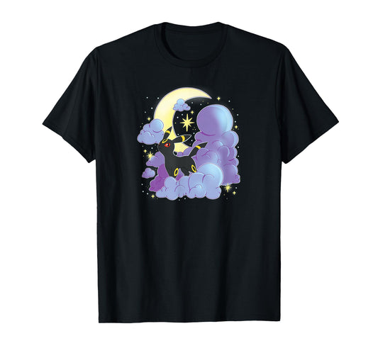 Pokémon - Umbreon Celestial Moon With Clouds T-Shirt