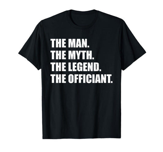 Funny Wedding Officiant Art For Men Dad Ordained Minister T-Shirt