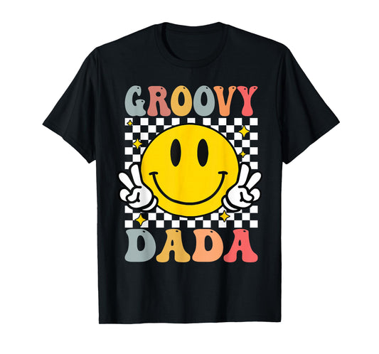 Groovy Dada Retro Dad Matching Family 1st Birthday Party T-Shirt