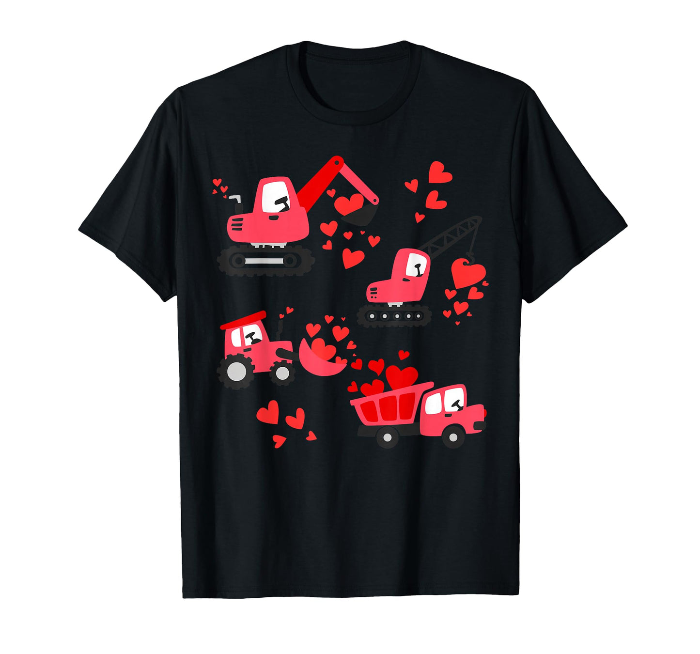 I Dig You Construction Trucks Valentine's Day Boys Toddler T-Shirt