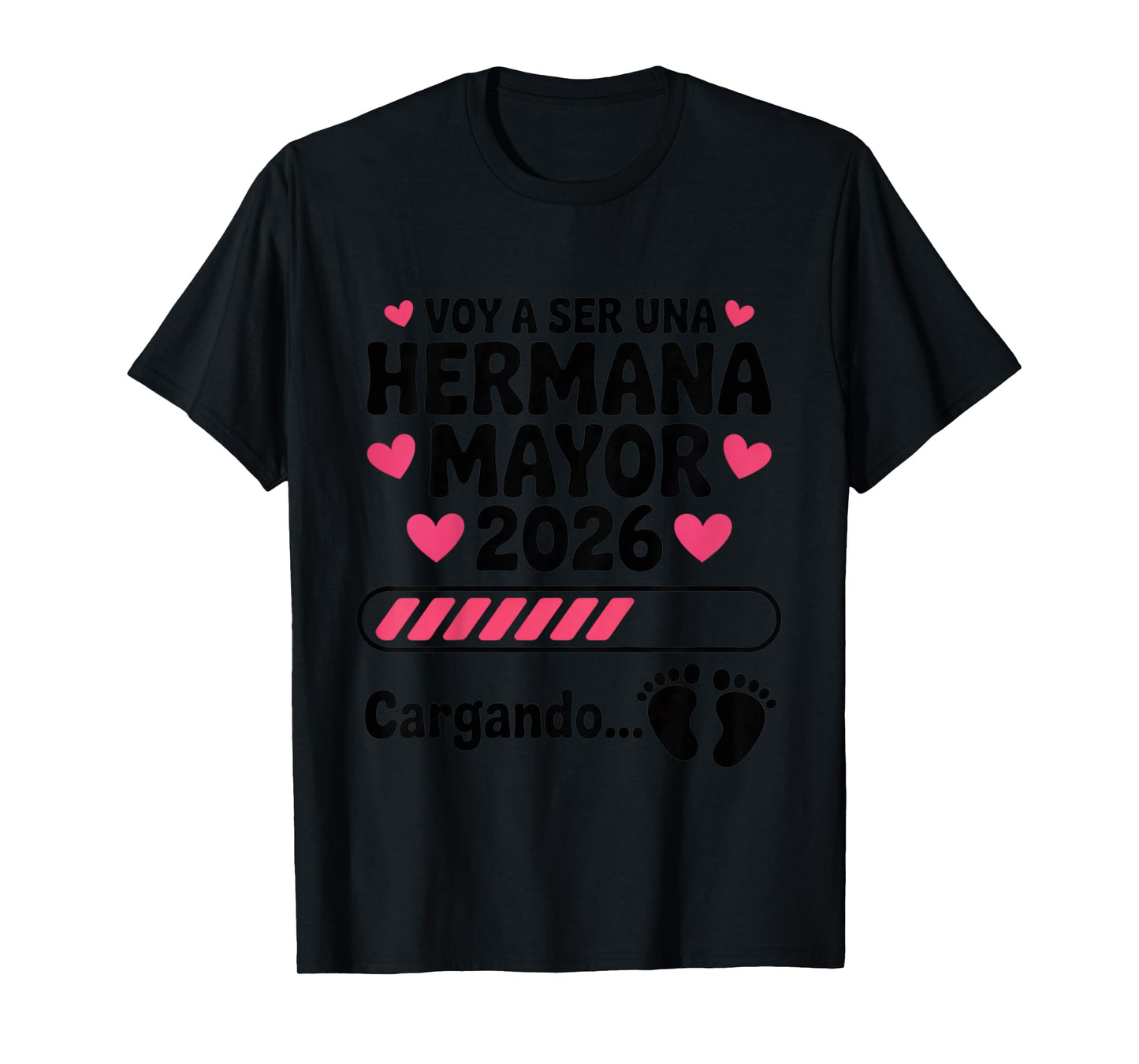 Kids Hermana Mayor 2026 Big Sister 2026 Spanish Groovy T-Shirt