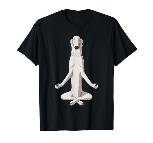 Yoga Dog Borzoi T-Shirt
