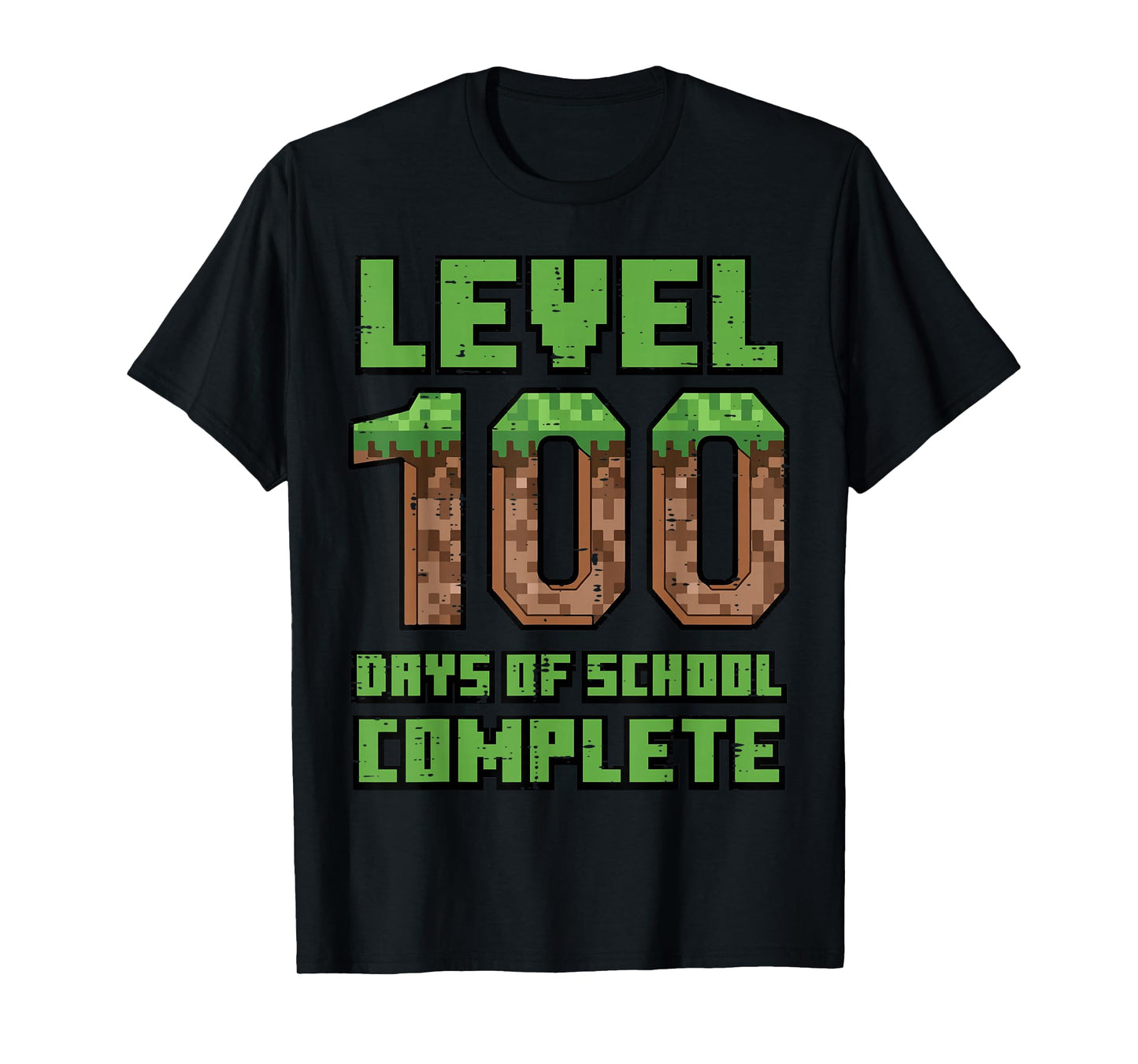 Level 100 Days of School Complete Gamer 100th Day Boys Kids T-Shirt