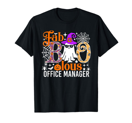 Fab Boo Lous Office Manager Funny Halloween Costume T-Shirt