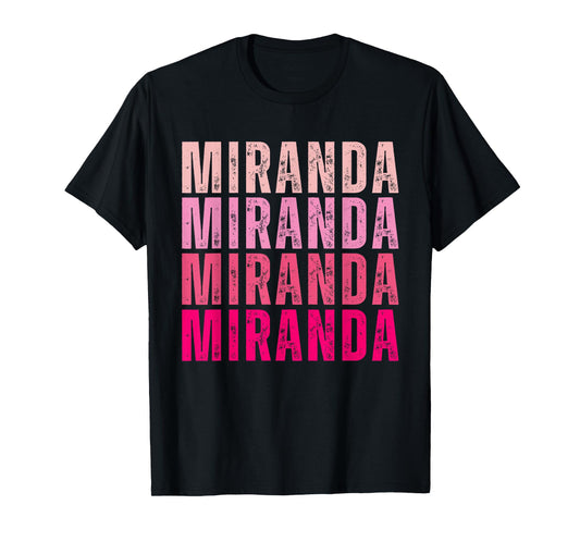 Miranda Personalized Name I Love Miranda Vintage T-Shirt