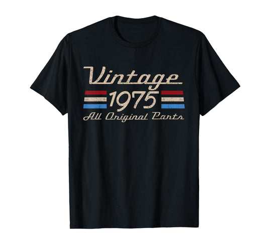 Vintage '75 Retro Birthday Top for Men 50th 1975 Dad USA 50 T-Shirt