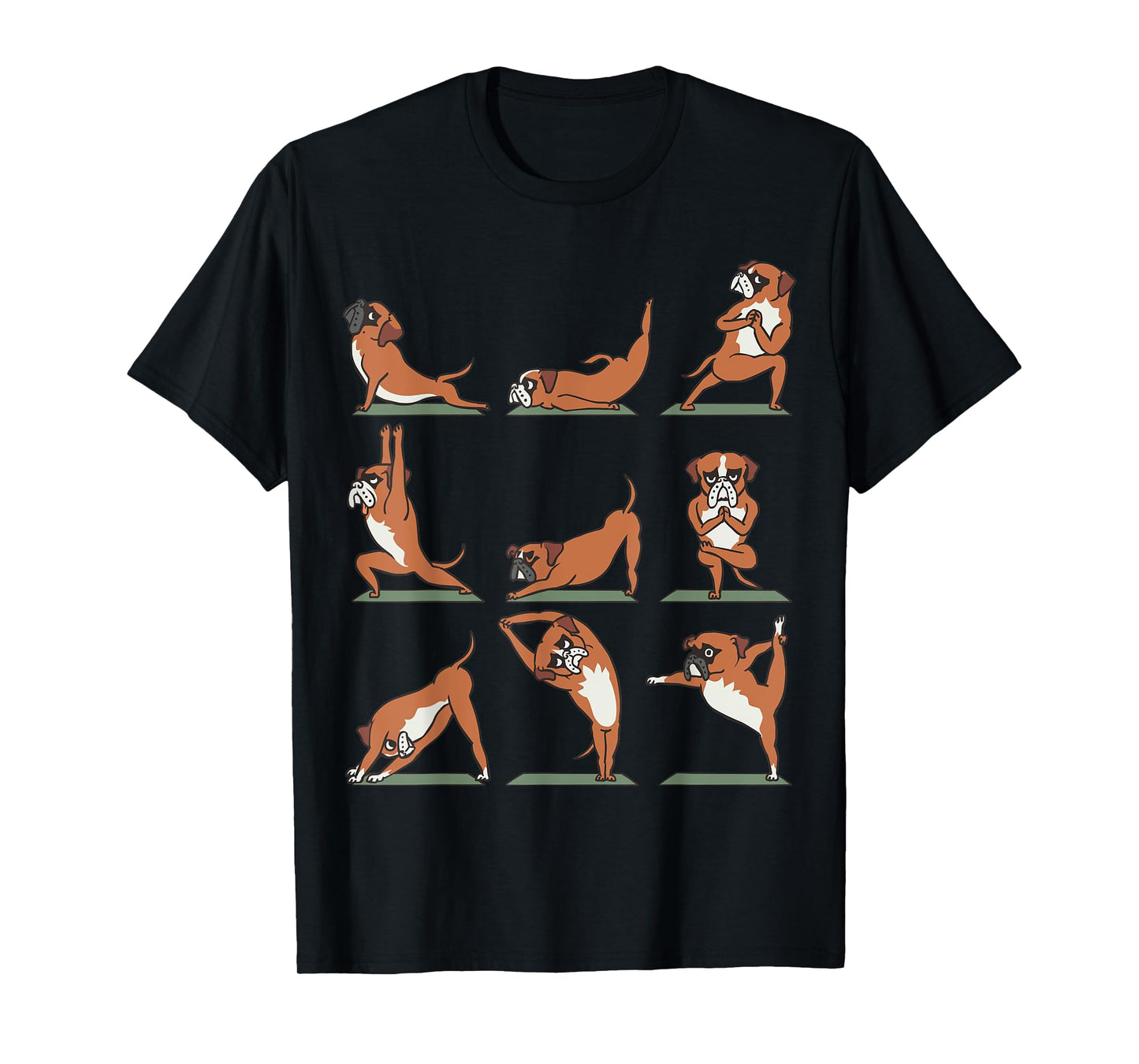 Boxer Yoga Asana Pose Meditation Funny T-Shirt T-Shirt