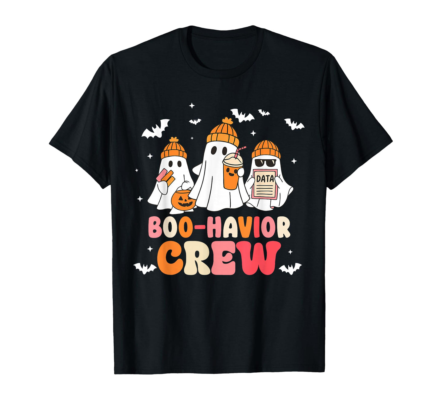 Boo Havior Crew Behavior Analyst Halloween Women Boy Girl T-Shirt