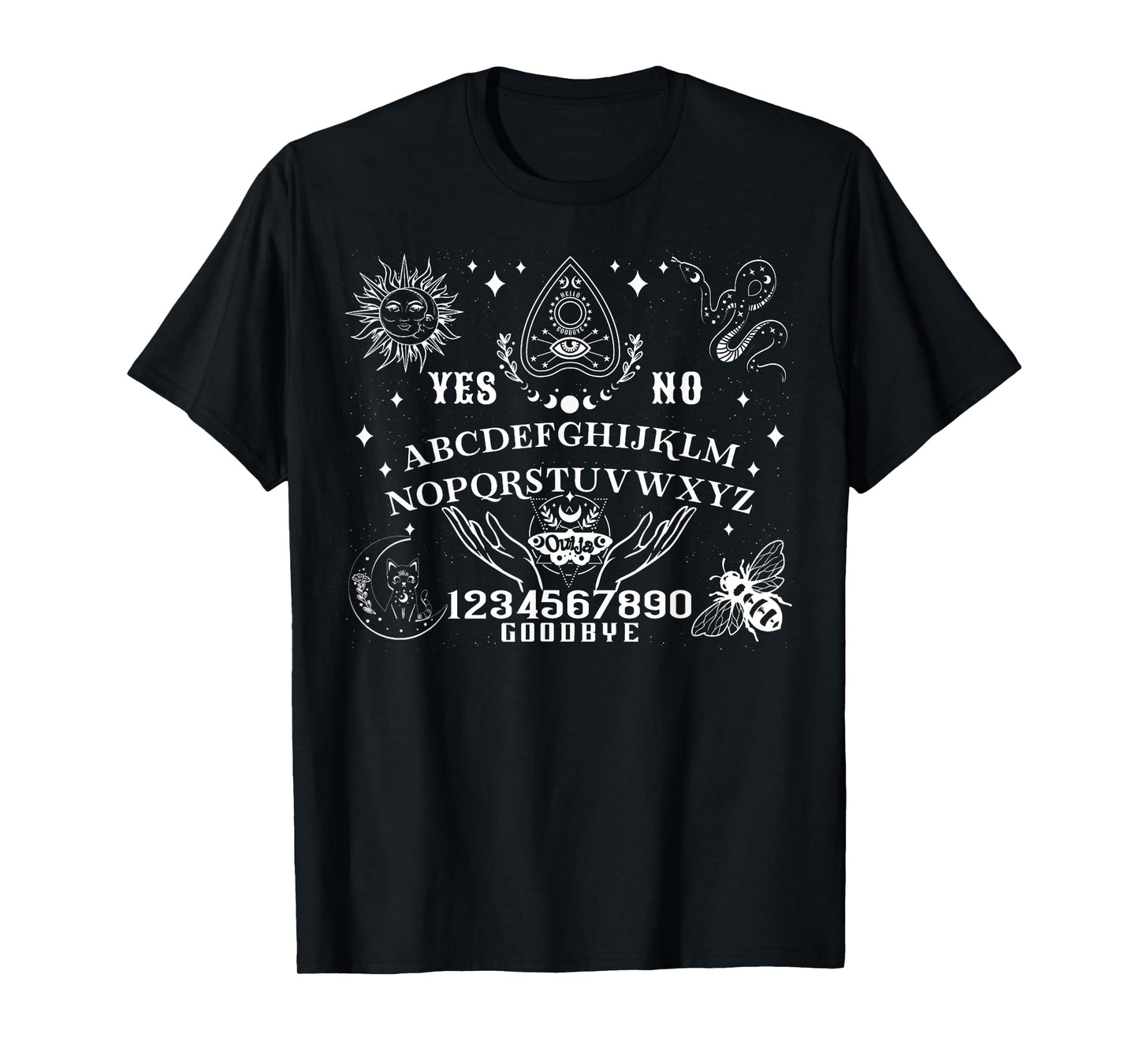 Ouija Board Spirit Board Occult Gothic Halloween Pagan Satan T-Shirt