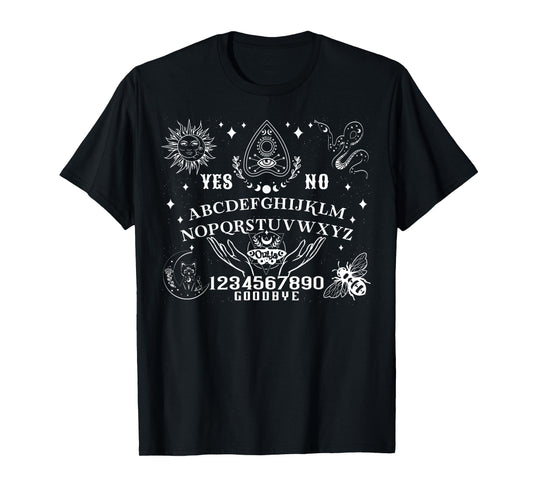 Ouija Board Spirit Board Occult Gothic Halloween Pagan Satan T-Shirt