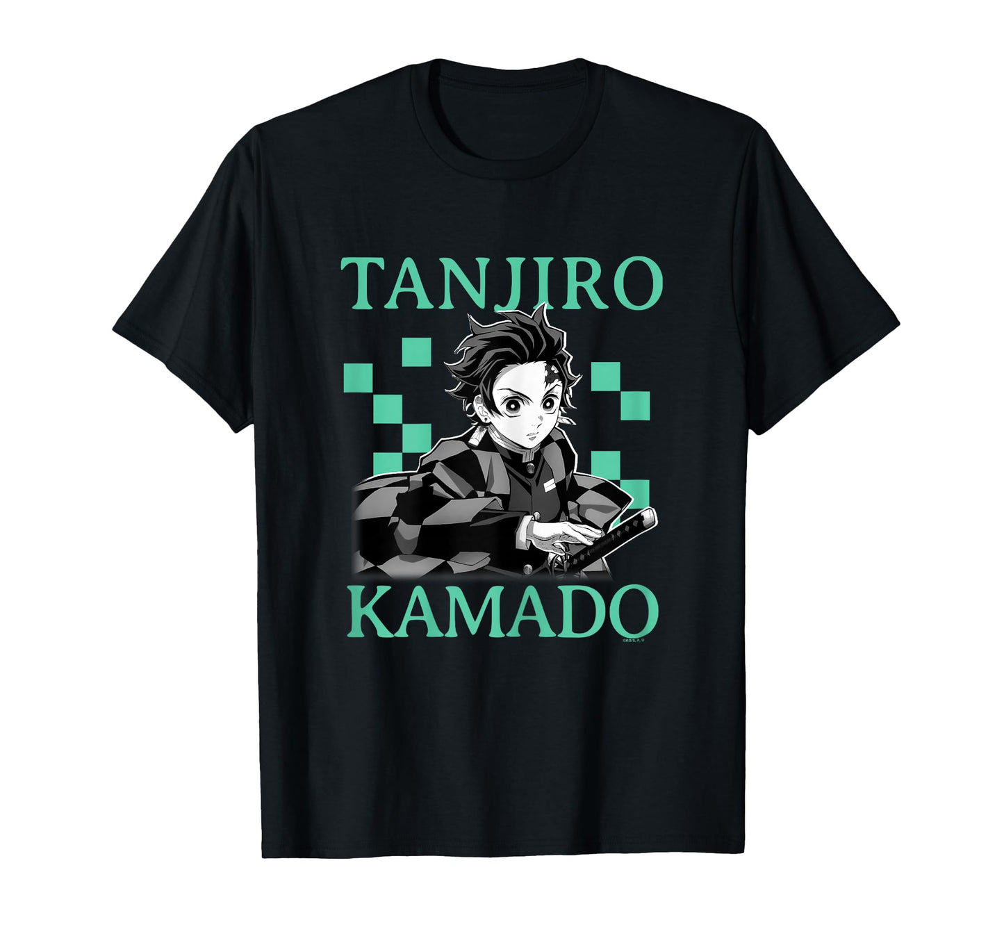 Demon Slayer: Kimetsu no Yaiba Tanjiro Retro Haori Pattern T-Shirt