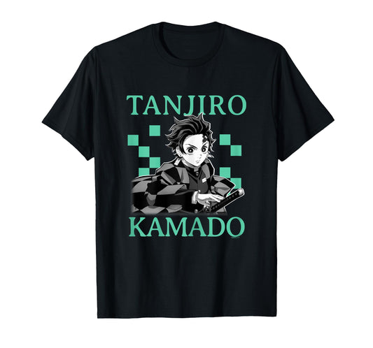 Demon Slayer: Kimetsu no Yaiba Tanjiro Retro Haori Pattern T-Shirt