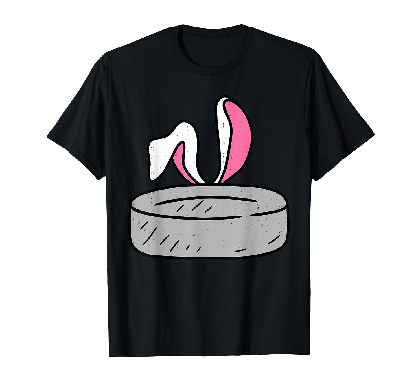 Funny Ice Hockey Bunny Happy Easter Ears Sport Men Boys Kids T-Shirt