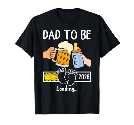 Dad to Be 2026 Funny New Baby Father Daddy to Be Promoted T-Shirt