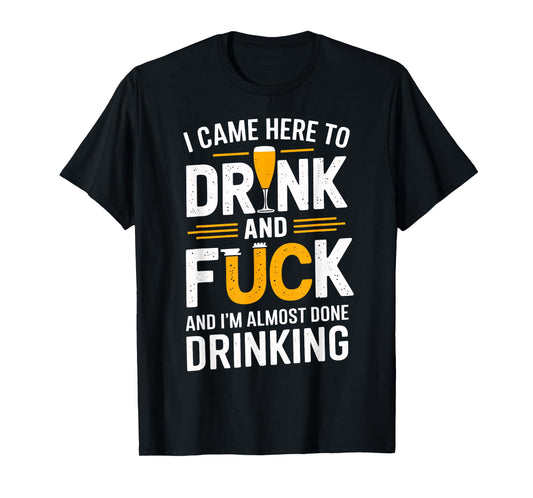 I Came Here To Drink And Fck Funny Party T-Shirt