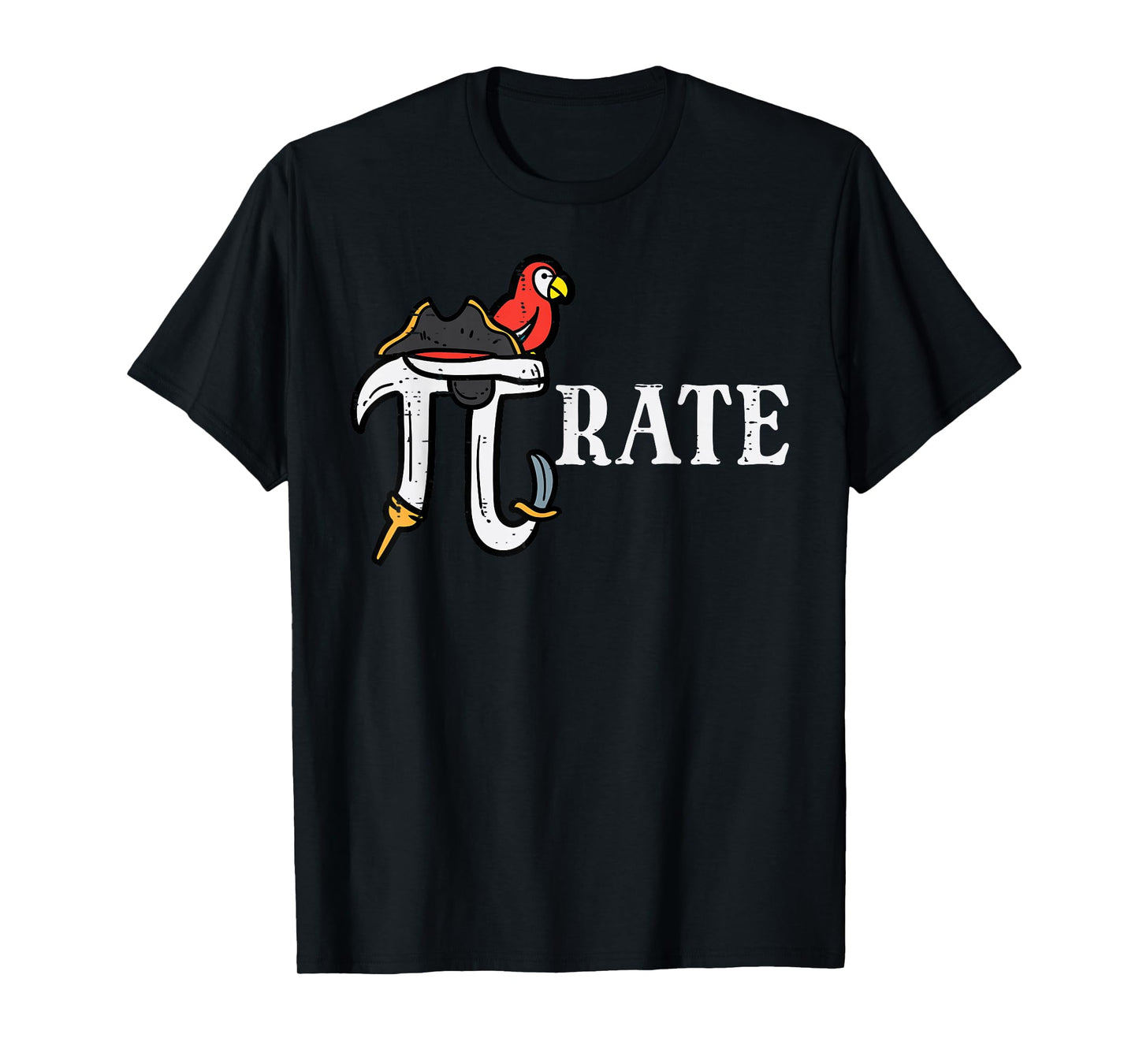 Pirate Pi Funny Math Pie Halloween Costume Teacher Men Women T-Shirt