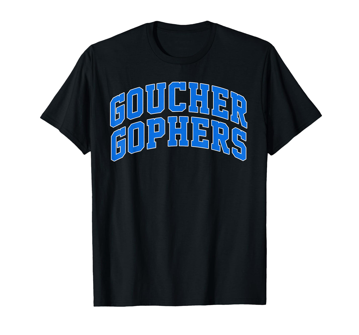 Goucher Gophers College Athletics Vintage Arch Design T-Shirt