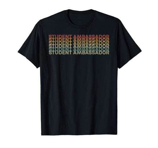 Retro 70s Student Ambassador Job Title T-Shirt