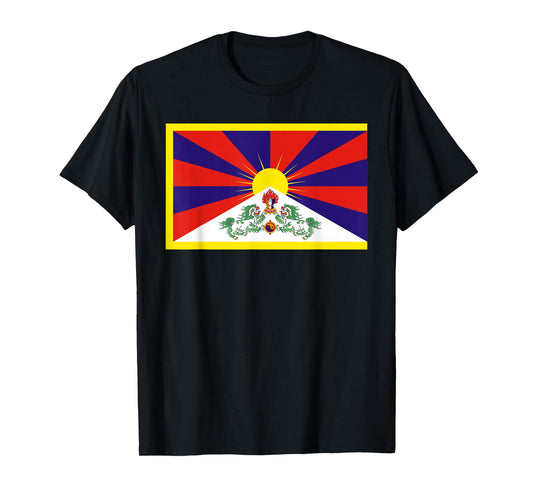 Tibet Flag Tibetan Free Tibet Himalaya Buddhism T-Shirt