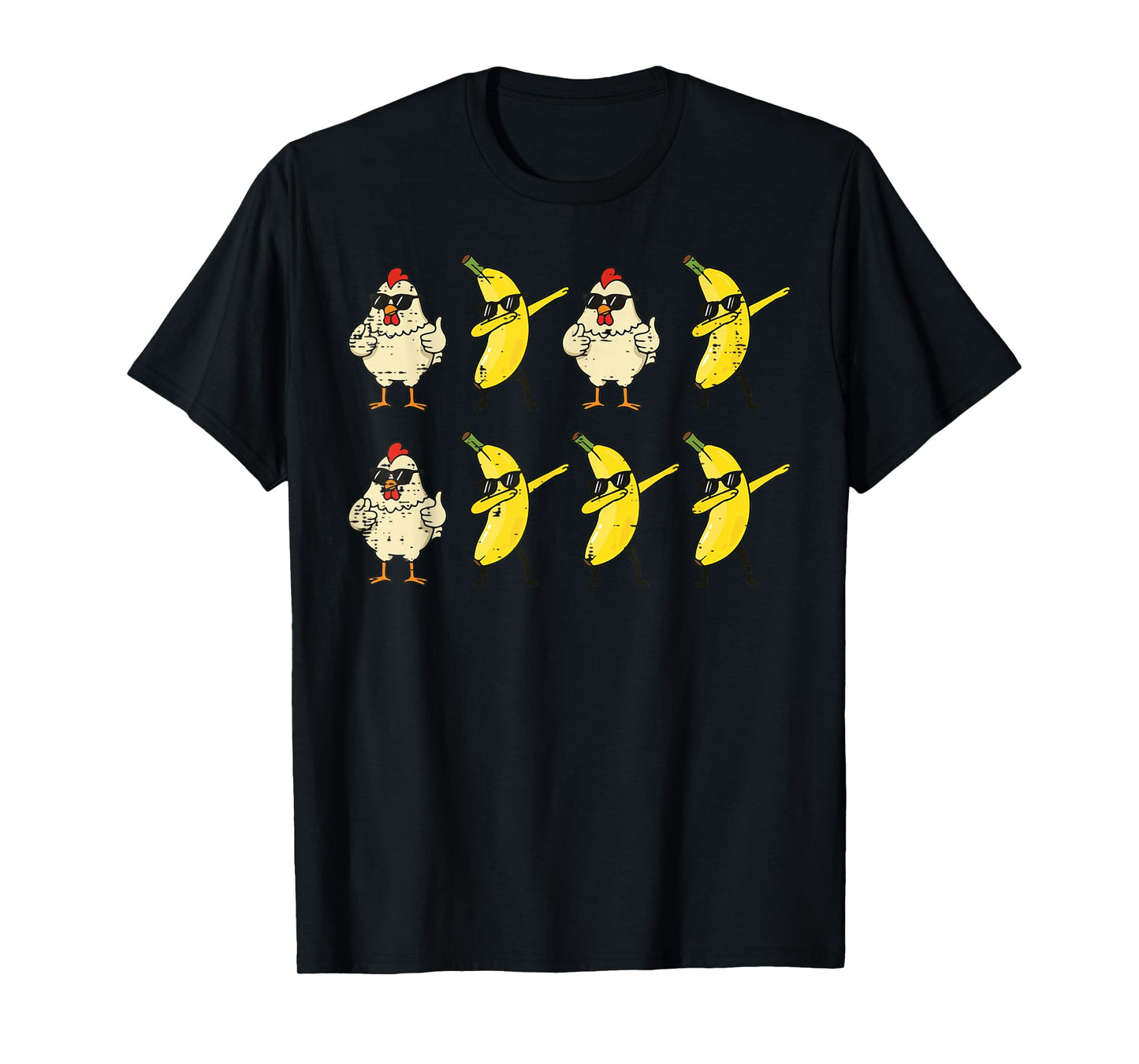 Chicken Banana Dance Dab Funny Dance Meme Kids Men Women T-Shirt