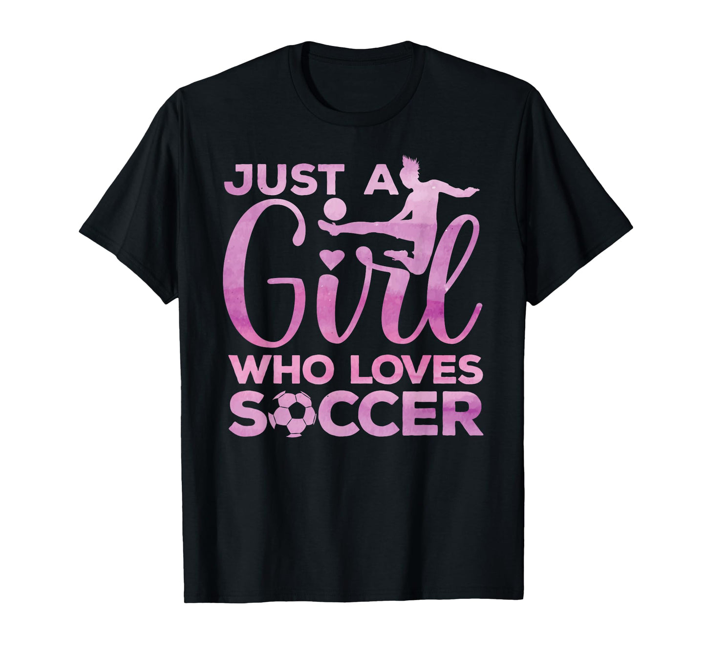 Soccer Girl Art For Girls Kids Toddler Women Soccer Player T-Shirt