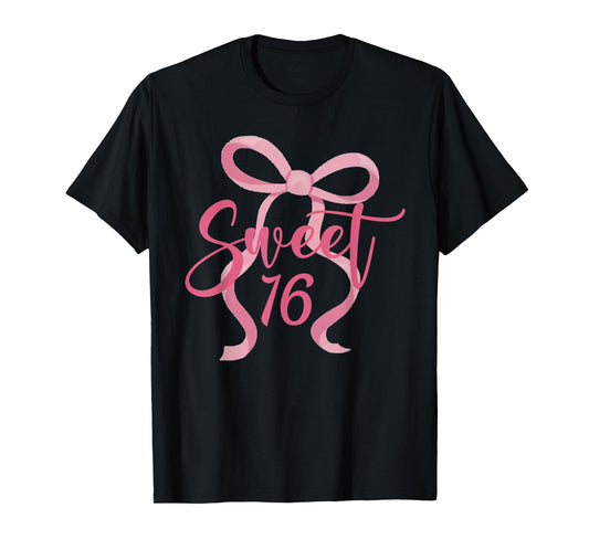 Sweet Sixteen 16th Birthday Girl Coquette 16 Year Old T-Shirt