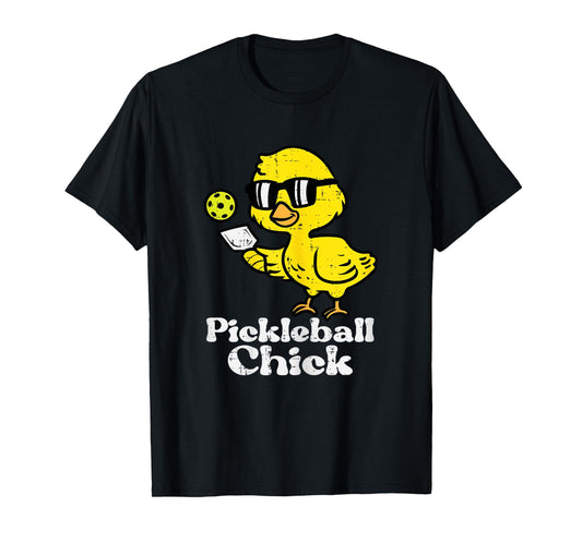Pickleball Chick Funny Pickle Ball Women Girls Kids Toddler T-Shirt