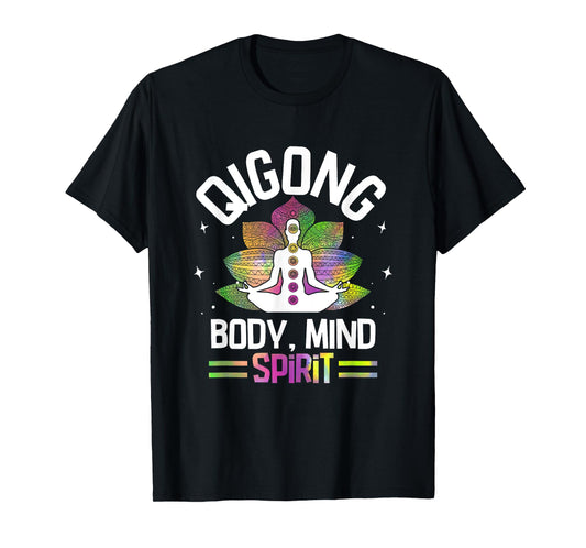 Body Mind Spirit Qigong Chinese Meditation T-Shirt