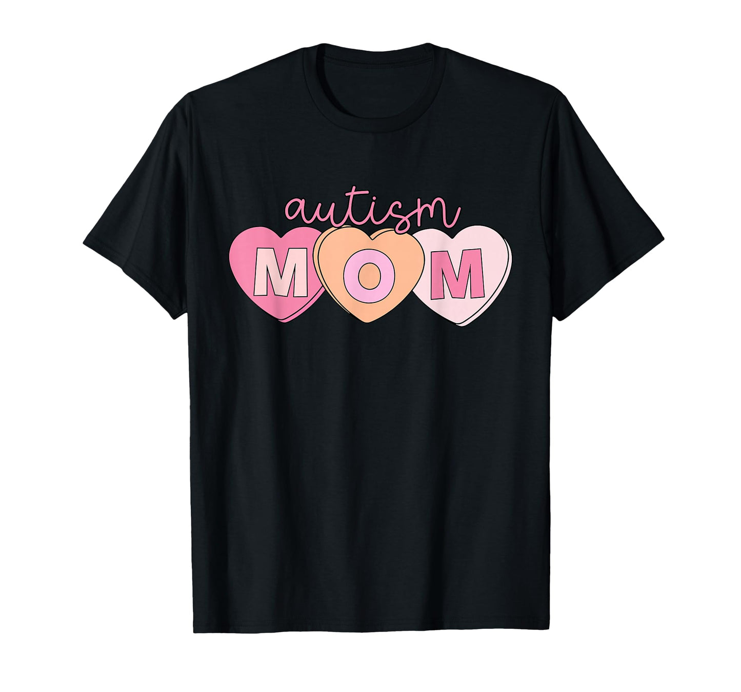 Heart Candy Autism Mom Neurodiversity SPED Teacher Valentine T-Shirt