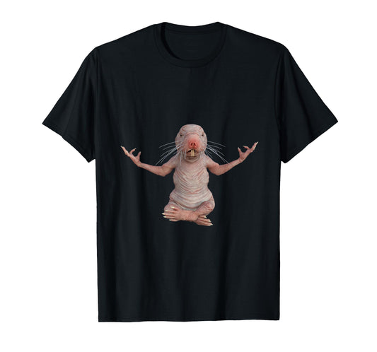 I Just Really Like Naked Moles Ok? Funny Naked Mole Rat Yoga T-Shirt