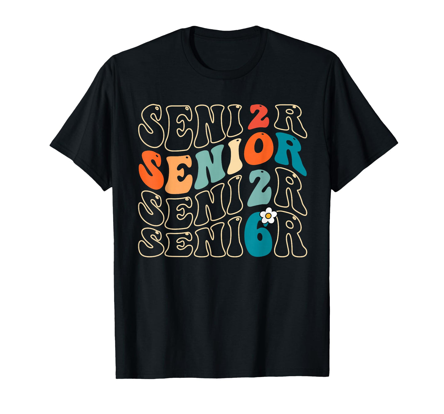 Senior 2026 Class of 2026 Retro Groovy Graduation Grad Women T-Shirt