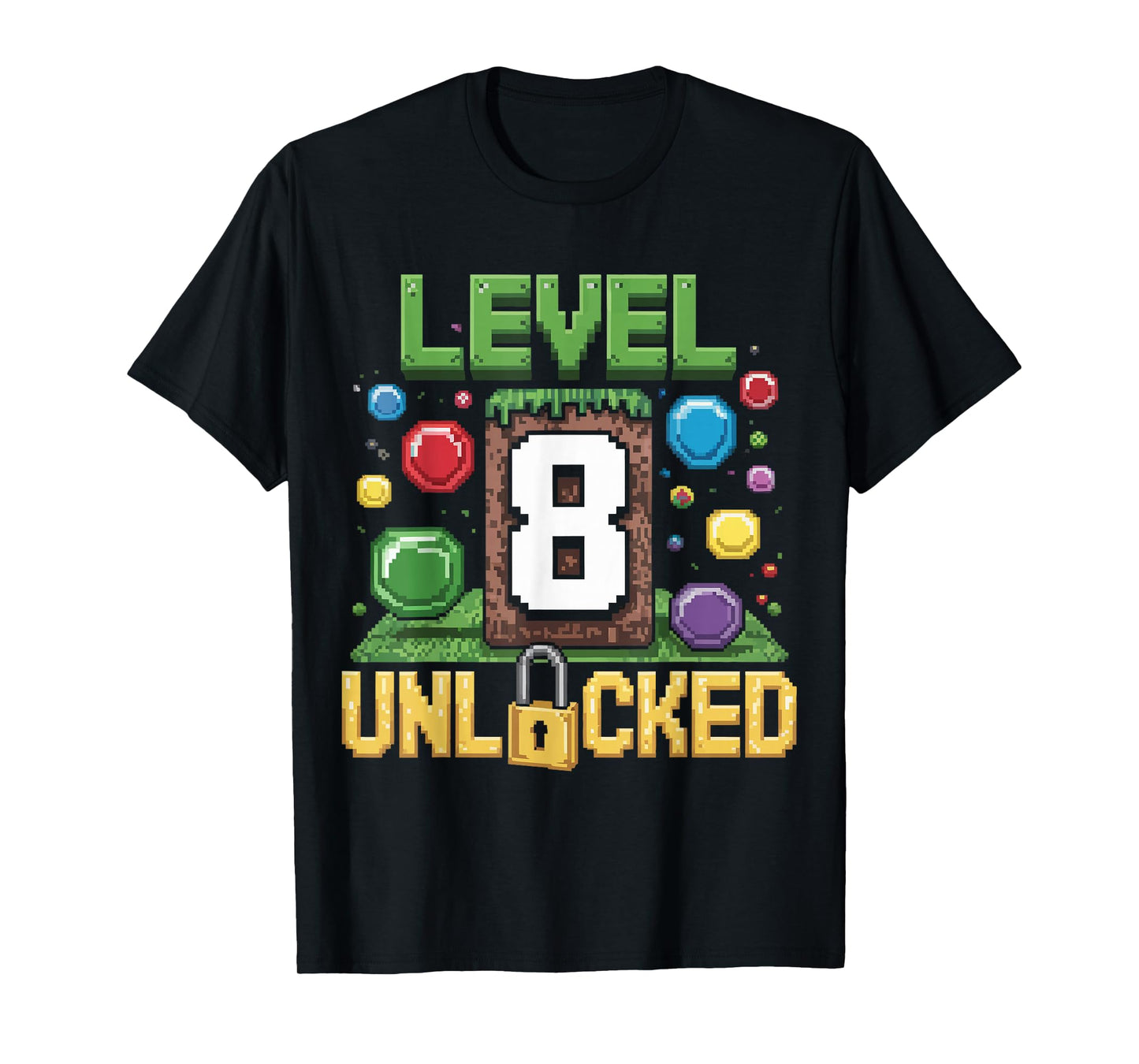 Birthday Children's Shirt Level 8 Unlocked 8 T-Shirt
