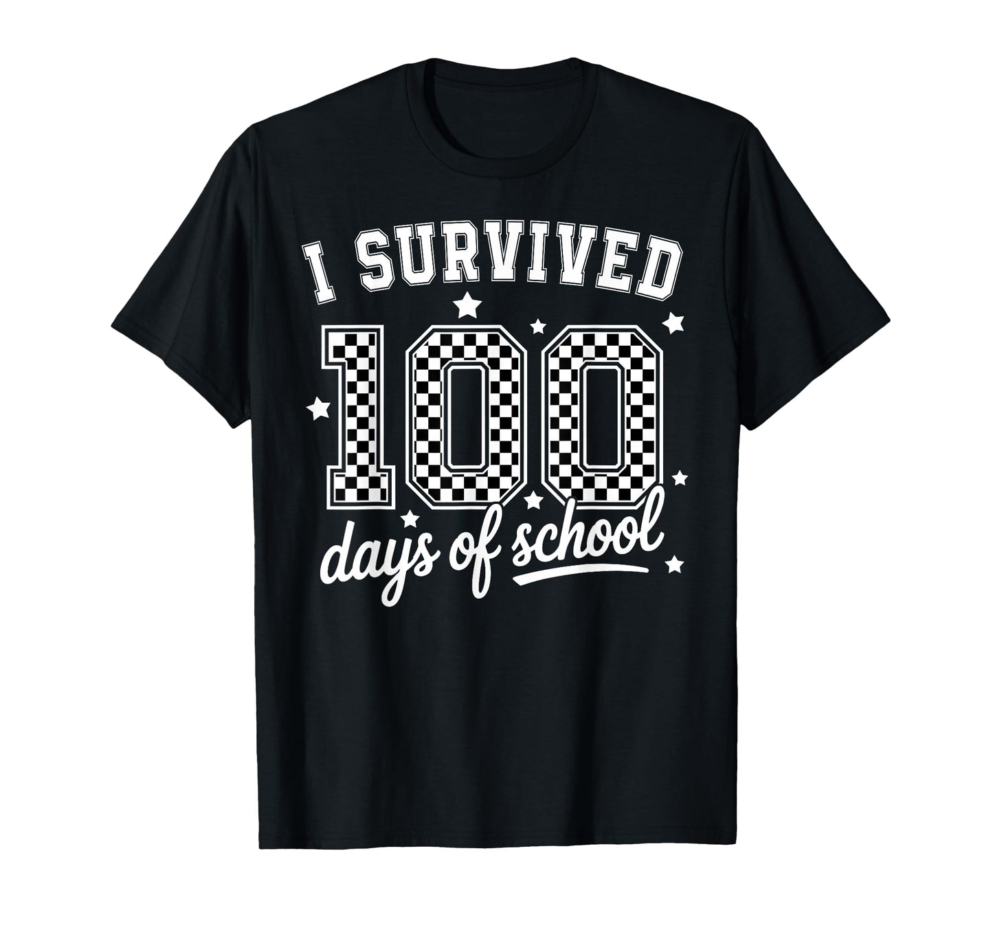 I Survived 100 Days of School Funny Teachers Students Meme T-Shirt